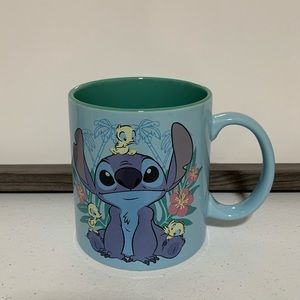 Silver Buffalo Disney Lilo & Stitch Floral Ducks Ceramic Mug-20 Oz.
